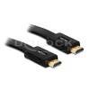 Delock High-Speed-HDMI-Flachkabel m<b>High-Speed-HDMI®-Flachkabel mit Ethernet vergoldete Kontakte 1m Delock® [82669]</b>