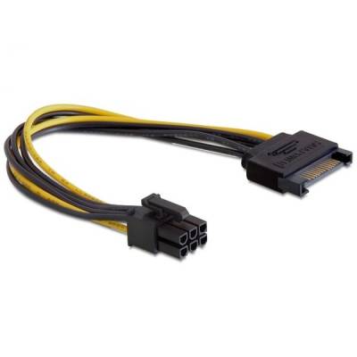 Kabel Stromadapter SATA auf 6pin PCIExpress