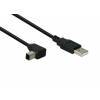 USB Kabel A/B 0.5m abgewinkelt USB2
