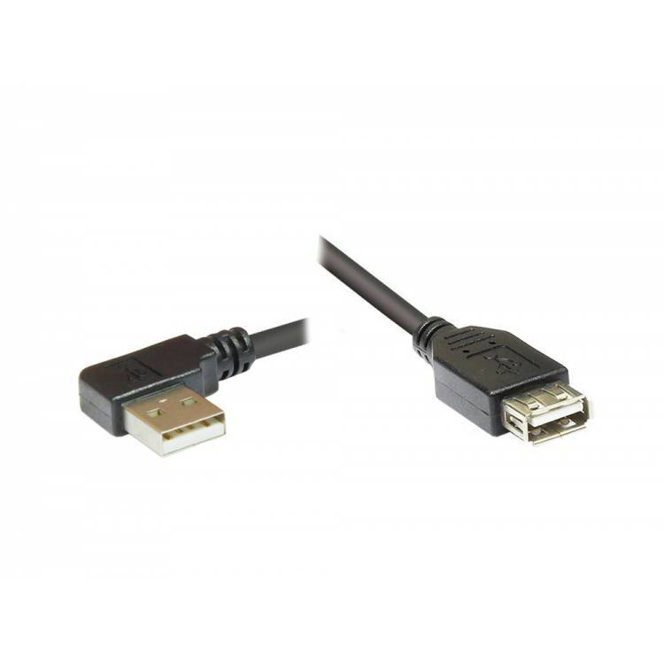 USB Verlängerung A/A gewinkelt 1,8m