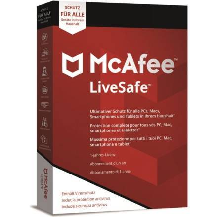 McAfee LiveSafe 1 Jahr unlimited ESD