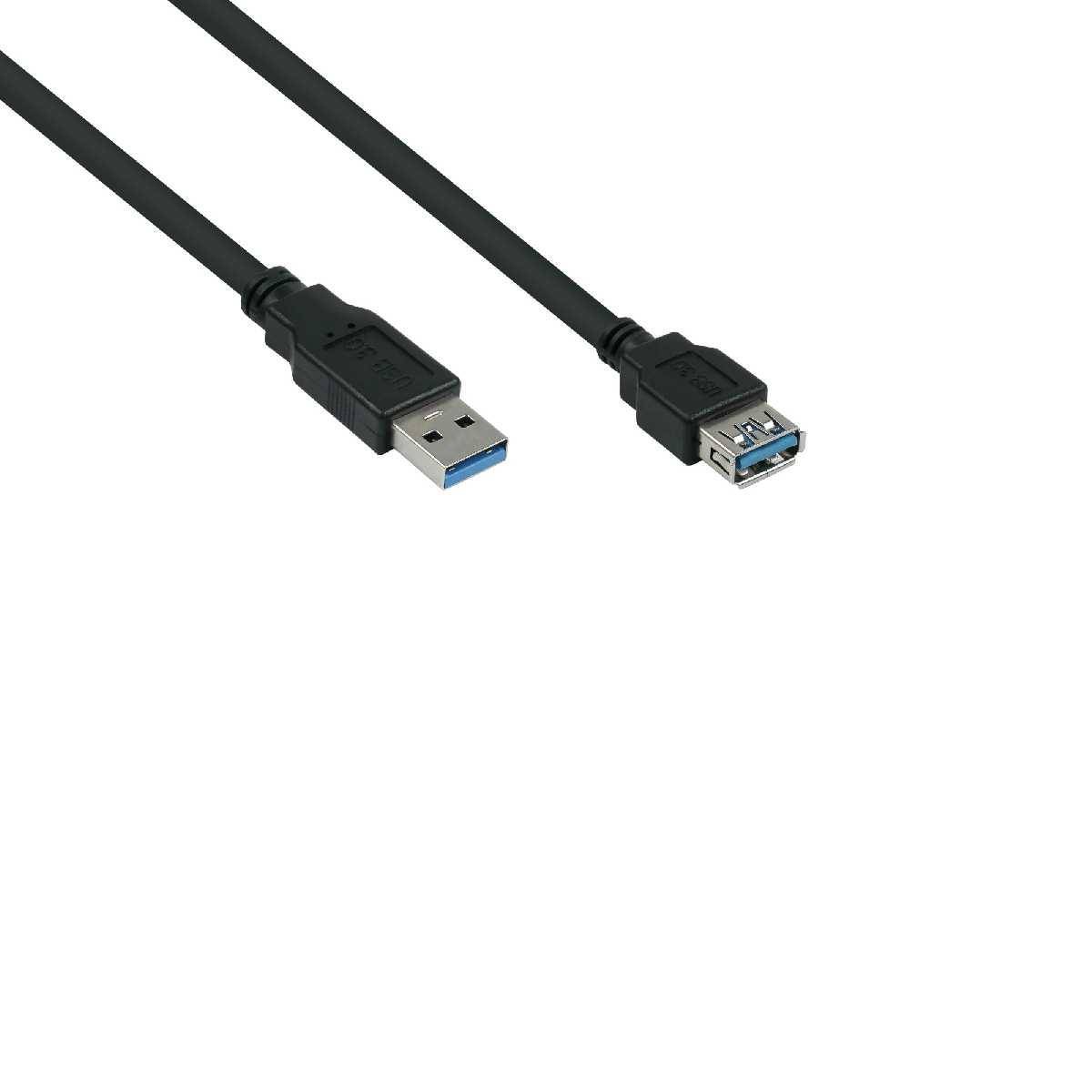 USB3.0 Verlängerung 3m A/A schwarz