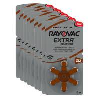 Batterie 312 Rayovac Extra 60 Stück