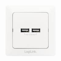 Unterputz-Dose 2x USB-Port Logilink