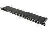 CAT6 Patchpanel 24-fach 19" 0,5HE