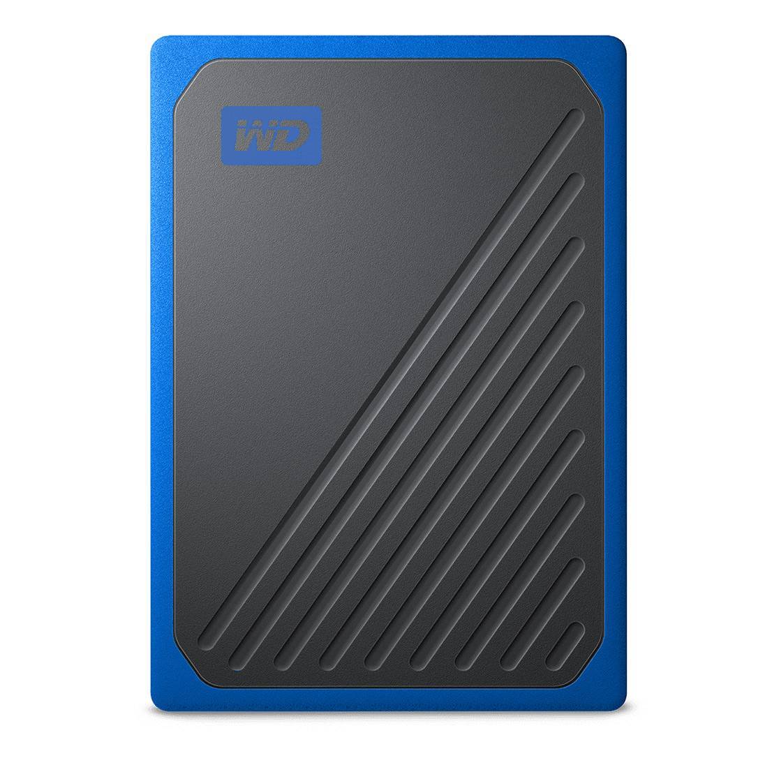 SSD Festplatte 500GB WD My Passport Go USB Blau