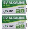 Alkaline High Energy Batterie 9V Block 6LR61 2er Blister