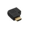 HDMI Adapter Stecker / Buchse seitlich rechts gewinkelt vergold