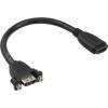 HDMI 4K2K Adapterkabel zum Einbau HDMI A Buchse/Buchse 0,6m