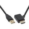 HDMI Adapter Stecker/Buchse mit USB-Power Einspeisung 0,5m