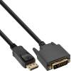 25er Bulk-Pack InLine DisplayPort zu DVI Konverter Kabel schwarz 2m