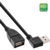 USB2 Smart USB 2.0 Verlängerung gewinkelt USB-A Stecker / Buchse schwarz