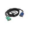 INTEGRATED LCD KVM USB CABLE - 6FT (1.8M)