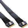 Kabel SATA InLine Slim SAS SFF-8654 8X zu SFF-8654 8X 48 Gb/s 0,75m