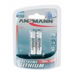 Ansmann 1x2 Ansmann Lithium Micro AAA LR 03 Extreme