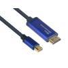 Mini DisplayPort 1.4 an HDMI 2.0 SmartFLEX Kabel 4K UHD @60Hz Aluminiumge