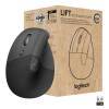 Mouse Logitech Lift for Business wireless ergonomisch graphite left (91