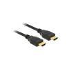 Delock HDMI Kabel Ethernet A auf A Stecker auf Stecker 2.00m 3D 4K Gold