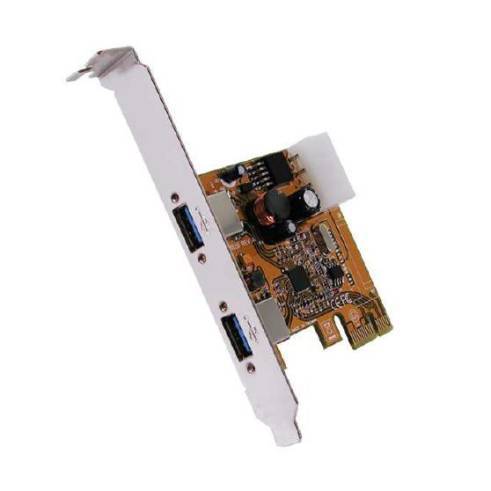 Netzwerkadapter Schnittstellenkarte USB 3.0 PCI-Express mit 2 Ports (Renesas) Exsys [E