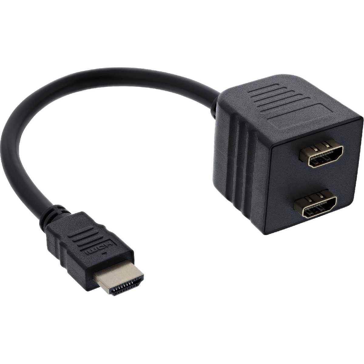 InLine HDMI Y Adapterkabel 1x HDMI Stecker auf 2x HDMI Buchse