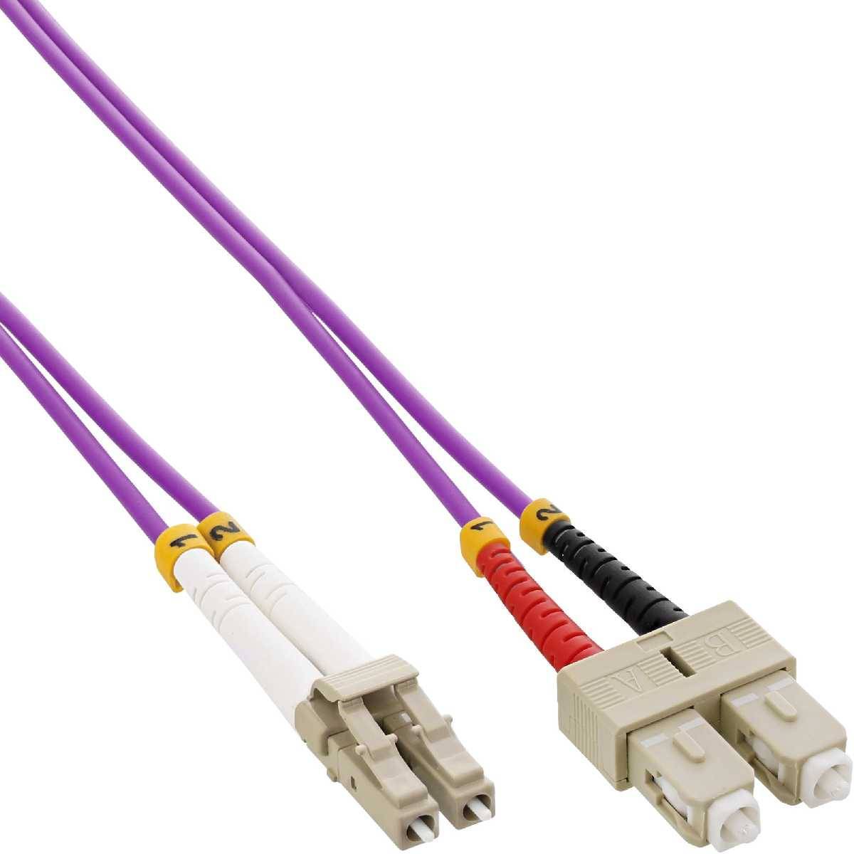 LWL Duplex Kabel LC/SC 50/125µm OM4 3m
