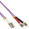 LWL Duplex Kabel LC/ST 50/125µm OM4 0,5m
