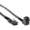 Kabel SATA Mini-SAS HD SFF-8643 gewinkelt zu SFF-8087 mit Sideband 0