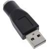 USB2 USB PS/2 Adapter USB Stecker A auf PS/2 Buchse