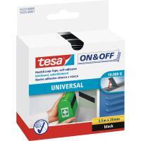 Tesa ON&OFF Universal Klettband schwarz 2,5m 20mm