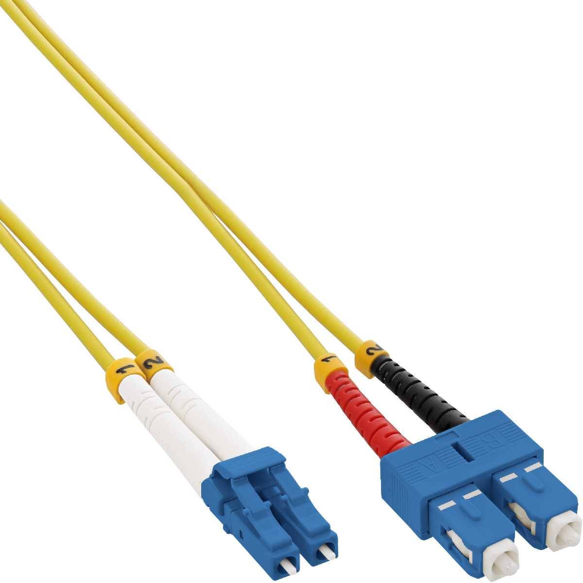 LWL Duplex Kabel LC/SC 9/125µm OS2 1m