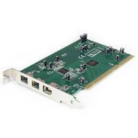 AKKU StarTech.com 3-Port 2b 1a 1394b-FireWire PCI Schnittstellenkarte mi