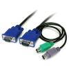 Diverse 6 FT 3-IN-1 PS/2 KVM CABLE .