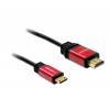 Delock HDMI Kabel Ethernet A auf mini C Stecker auf Stecker 5.00m Premium